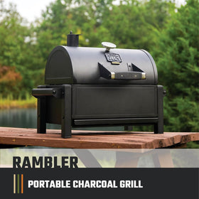 Rambler's 218 sq in cooking area ideal for small gatherings and weeknight barbecues.