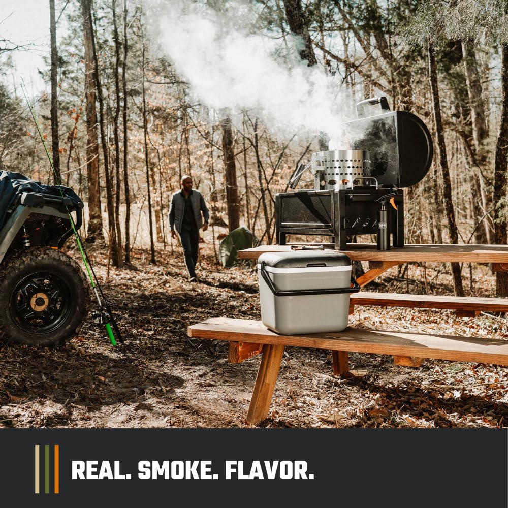 Sturdy side handles enable easy transport to campsites, tailgates, or patios.
