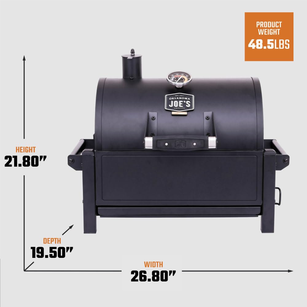 Removable ash pan simplifies cleanup after each cook.