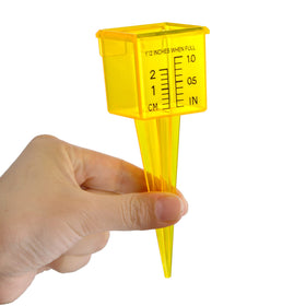 Okllen rain gauge 1.5 inch capacity ideal for garden watering logs.