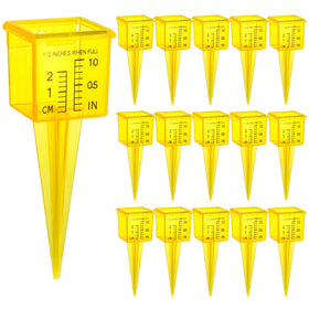Okllen rain gauge with wide mouth for quick outdoor rainfall readings.