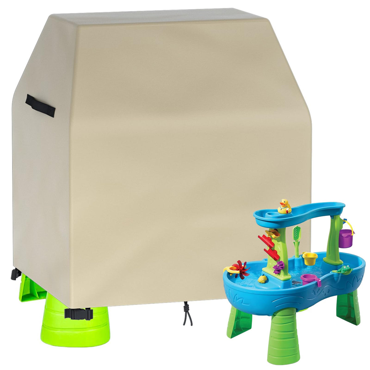 OKPOW water table cover for kids protects from rain-ready dust and debris for quick play