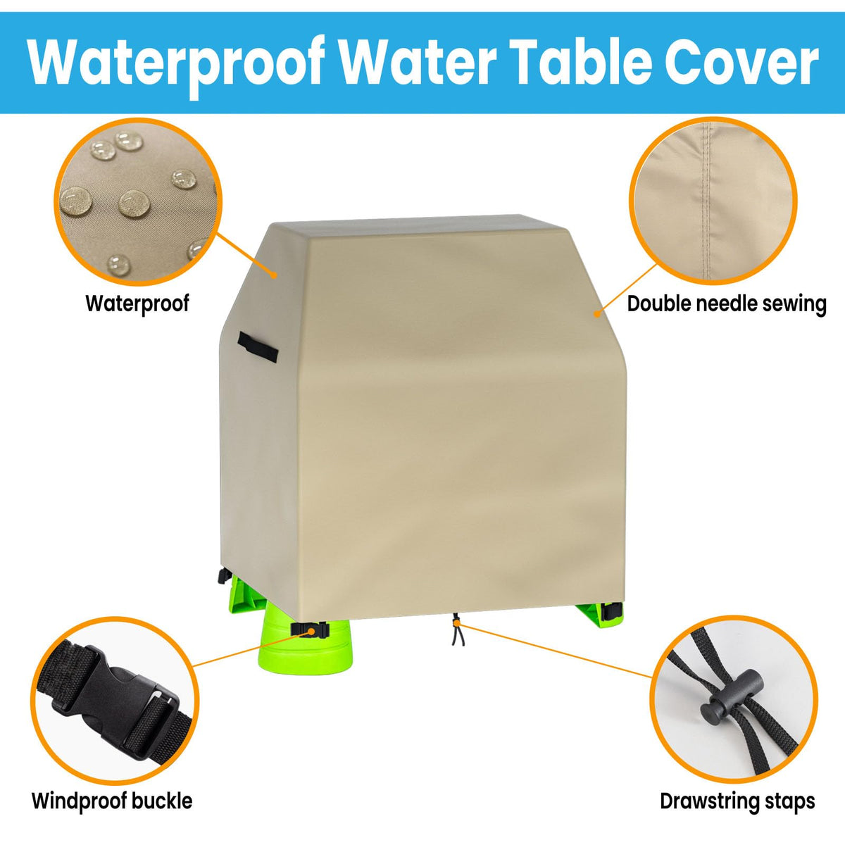 OKPOW waterproof cover shields the Step2 water table from moisture and UV fading