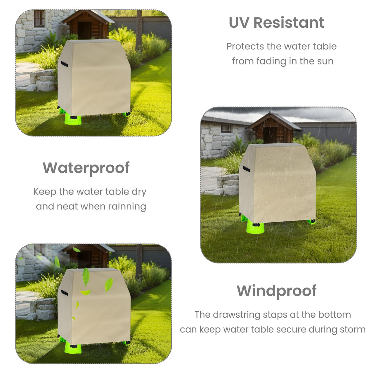 OKPOW UV-resistant material protects color and durability in bright summer sun