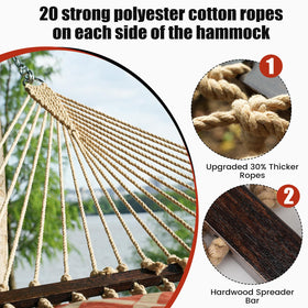 OLALACOZY outdoor hammock set for patios, gardens, and poolside moments.