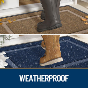 OLANLY deep grooves trap moisture for cleaner floors after rain.