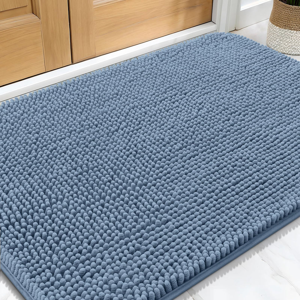 OLANLY dog door mat absorb moisture and dirt at the entry, keeping floors cleaner.