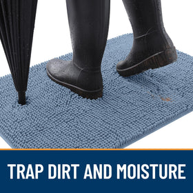 OLANLY mat anti-slip base prevents shifting on dry floors