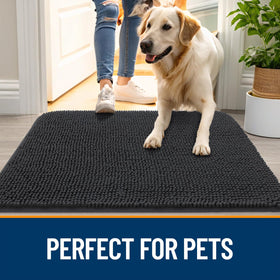 OLANLY mat supports indoor-outdoor use for entryways, crates, and cars.