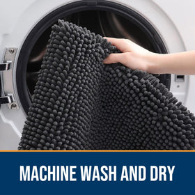 OLANLY mat is machine washable for quick, convenient cleaning.