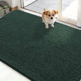 OLANLY dog door mat absorbs moisture at entry for muddy paws