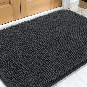 OLANLY dog door mat with moisture and dirt absorption at the entry for cleaner paws.