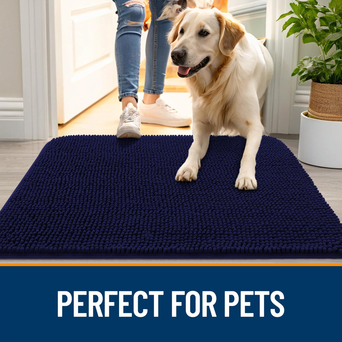 OLANLY dog door mat suited for indoor and outdoor use