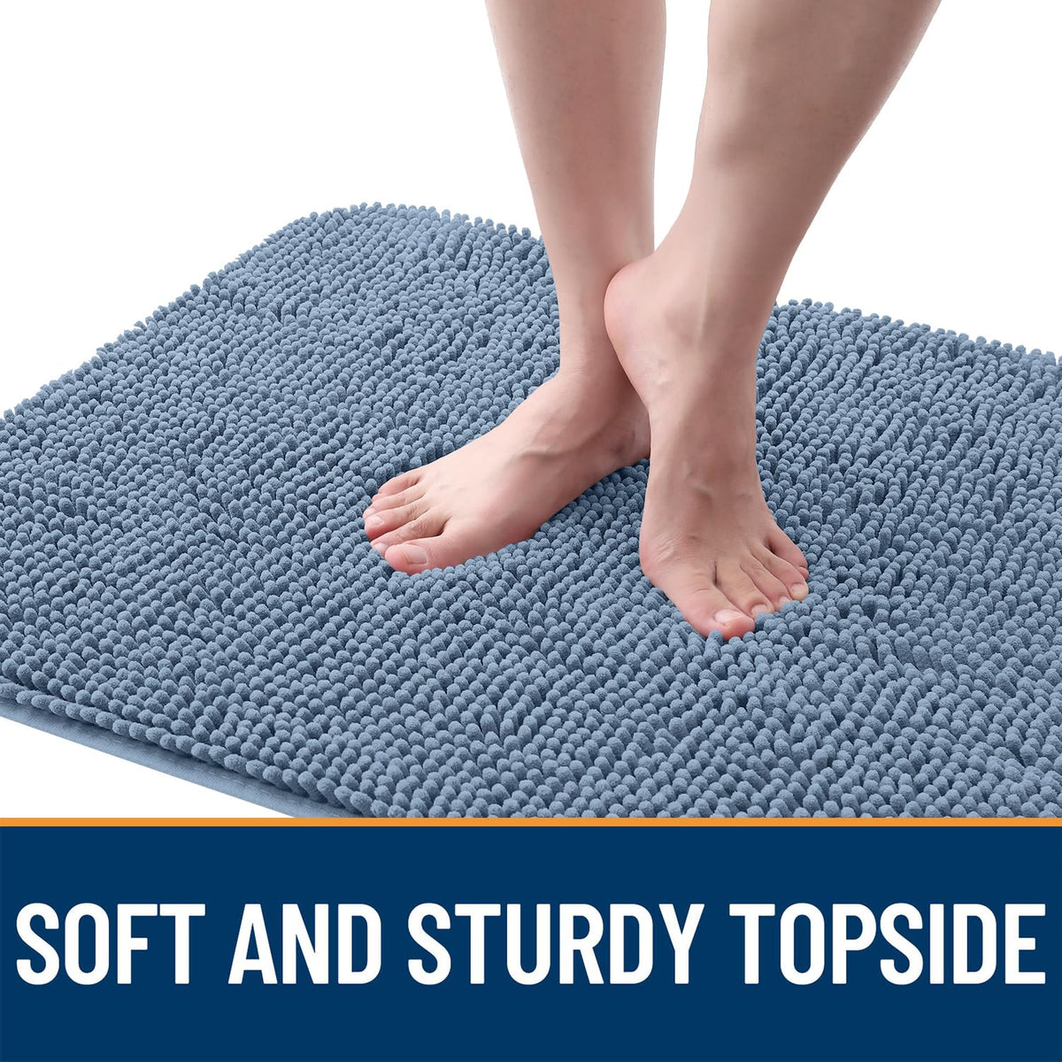 OLANLY machine-washable mat dries quickly for fast re-use.