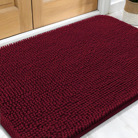 OLANLY dog door mat traps muddy paws at the entry to keep floors clean