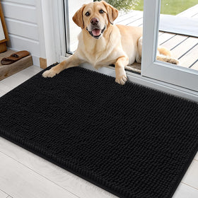 OLANLY dog door mat traps muddy paws and dirt at the entry.