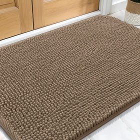 OLANLY dog door mat plush-chenille-entryway adds cozy warmth and traps dirt.