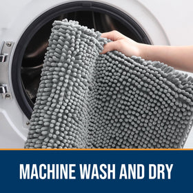 OLANLY mat is machine washable for easy cleaning and quick reuse.