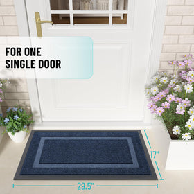 OLANLY door mat dirt capture emphasizes deep grooves trapping mud and moisture.