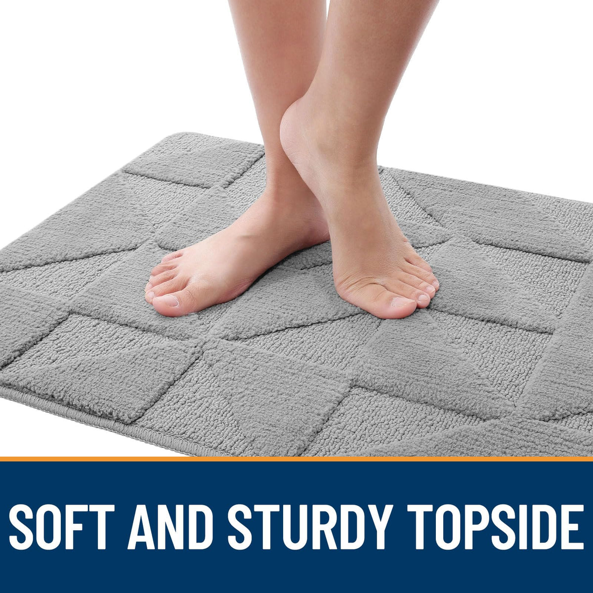 OLANLY door mat dirt-resistant traps grit before it enters your home