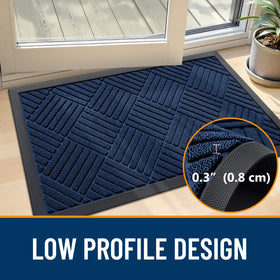 OLANLY mat is easy to clean with quick drying for daily use.