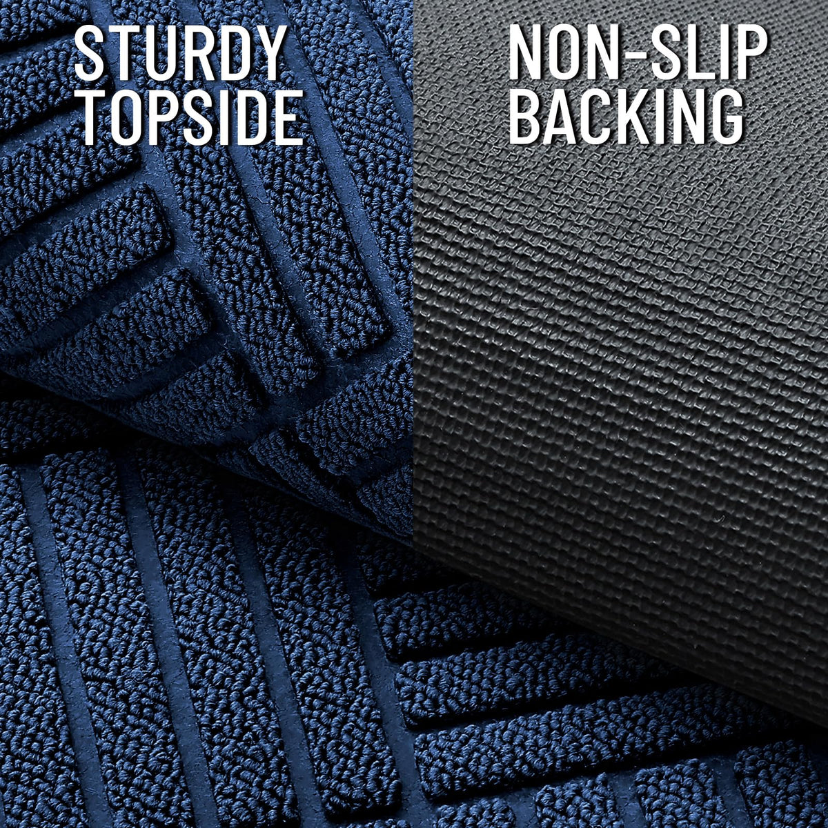 OLANLY mat features a 0.3-inch low-profile edge for door clearance.