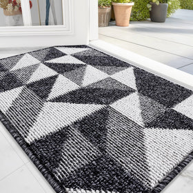 OLANLY door mat with rolled packaging for crease-free arrival and pristine look.