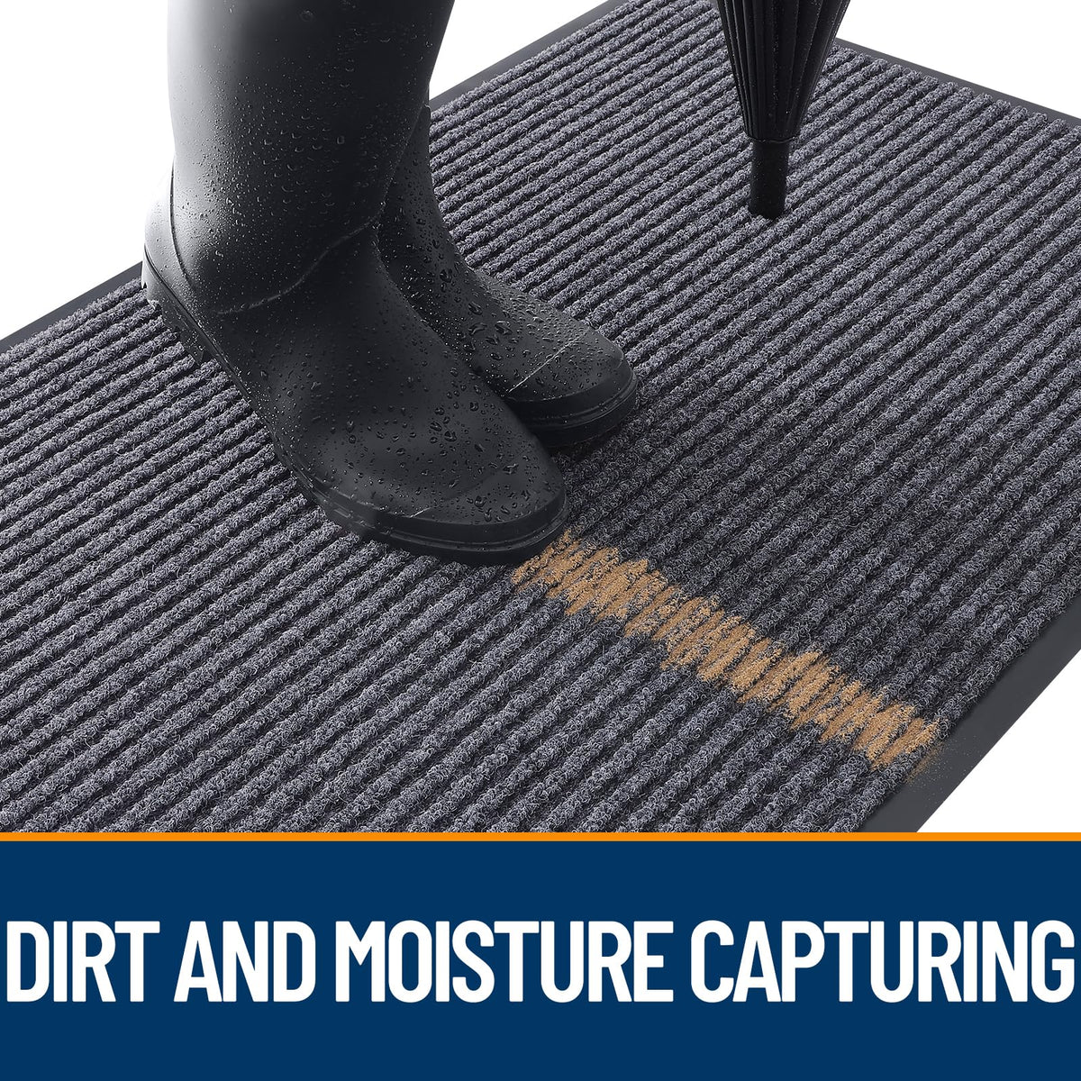 OLANLY easy-clean doormat simplifies cleaning and quick drying