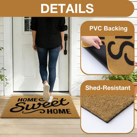 OLANLY easy-clean mat ready for shake, sweep, or rinse.
