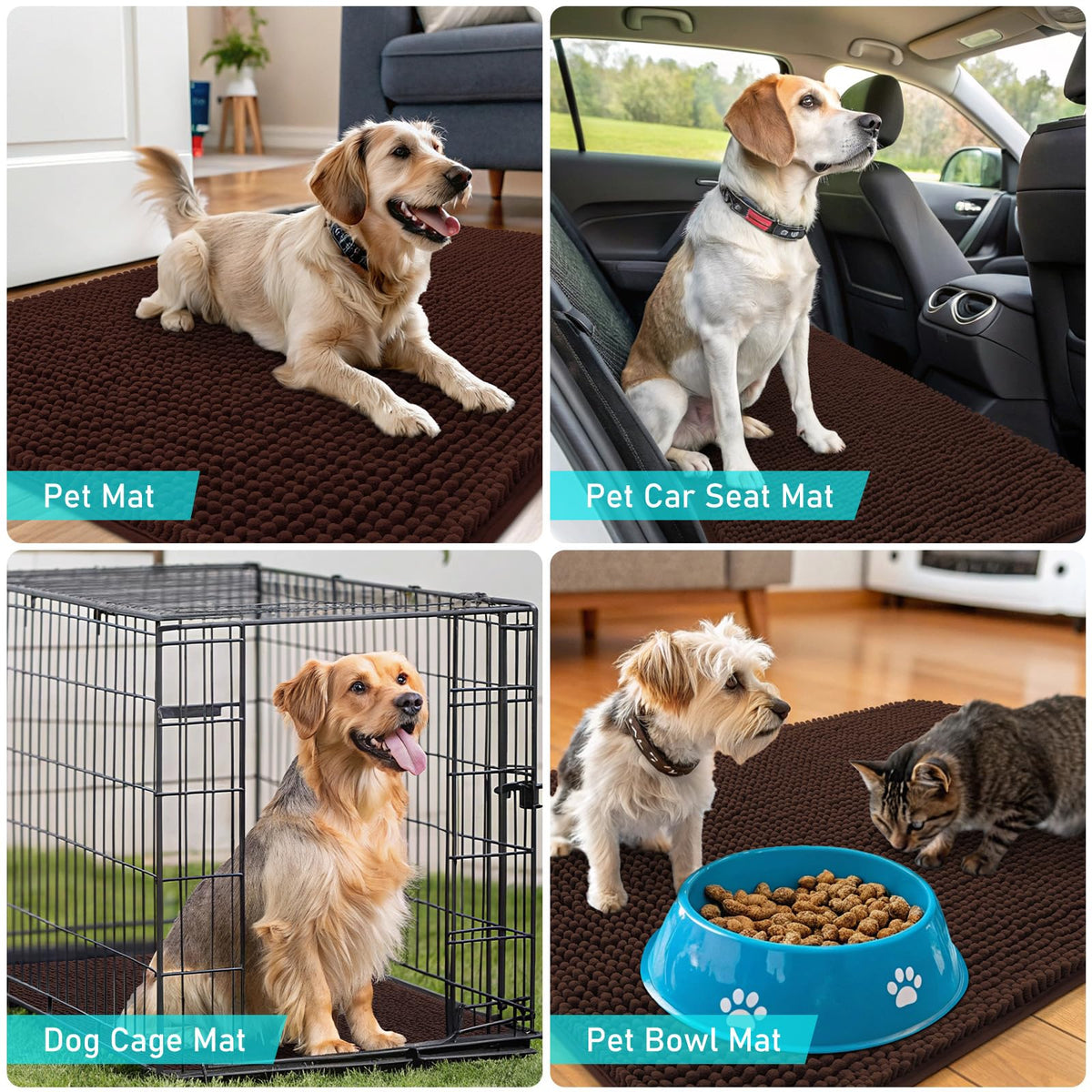 OLANLY entryway dirt-trapping mat welcomes guests with cleaner floors.
