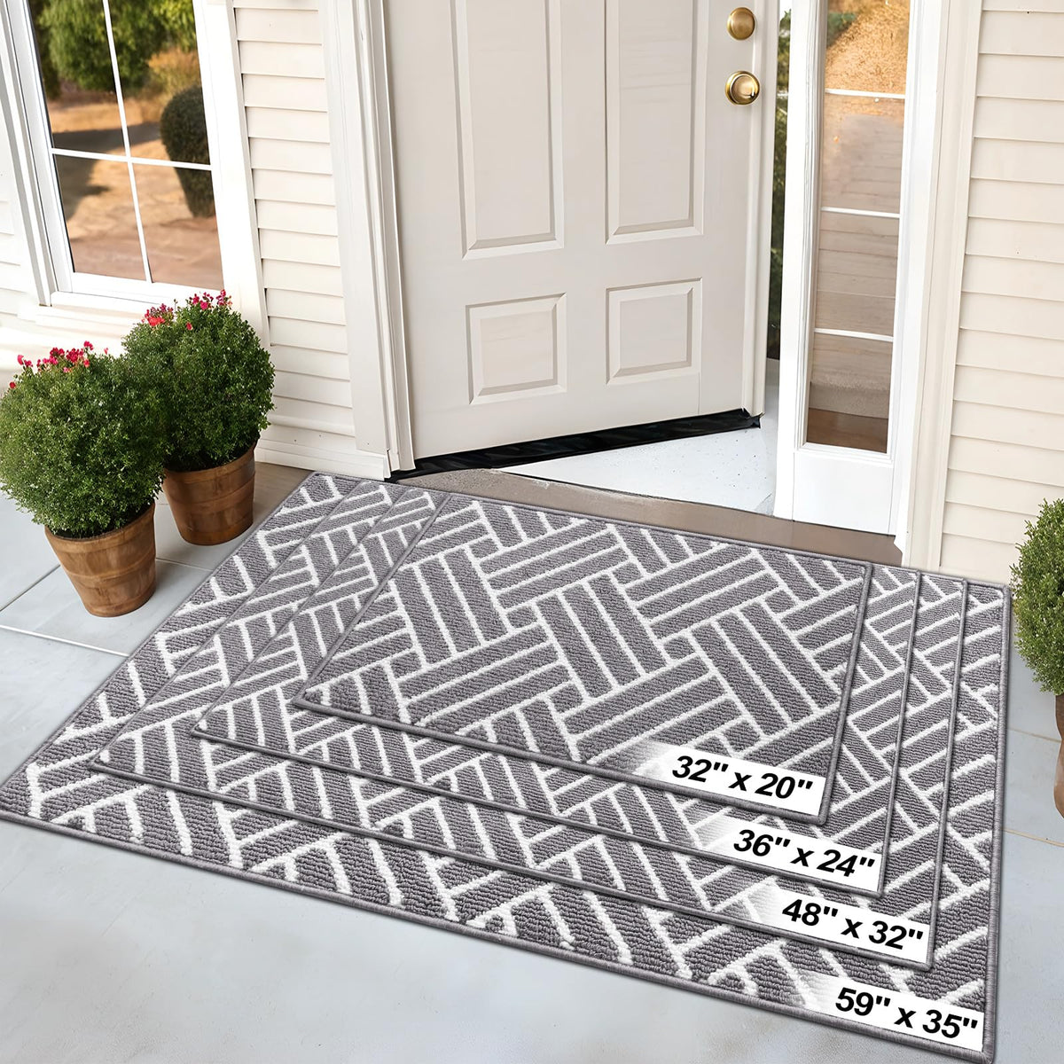 OLANLY entryway mat ideal for indoor patios and thresholds