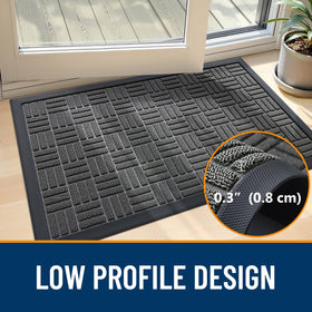 OLANLY all-weather mat for indoor and outdoor use.
