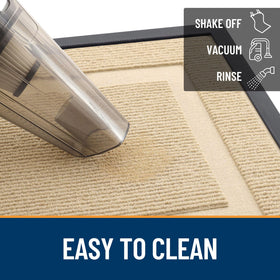OLANLY front door mat beige versatile for entryways, porches, and high-traffic spaces.
