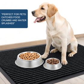 OLANLY front door mat easy-clean surface for quick maintenance.
