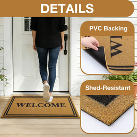 OLANLY mat suitable for indoor and outdoor entrances.