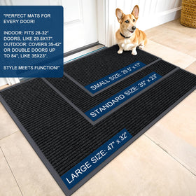 OLANLY modern stripe pattern enhances entryway style with everyday practicality.