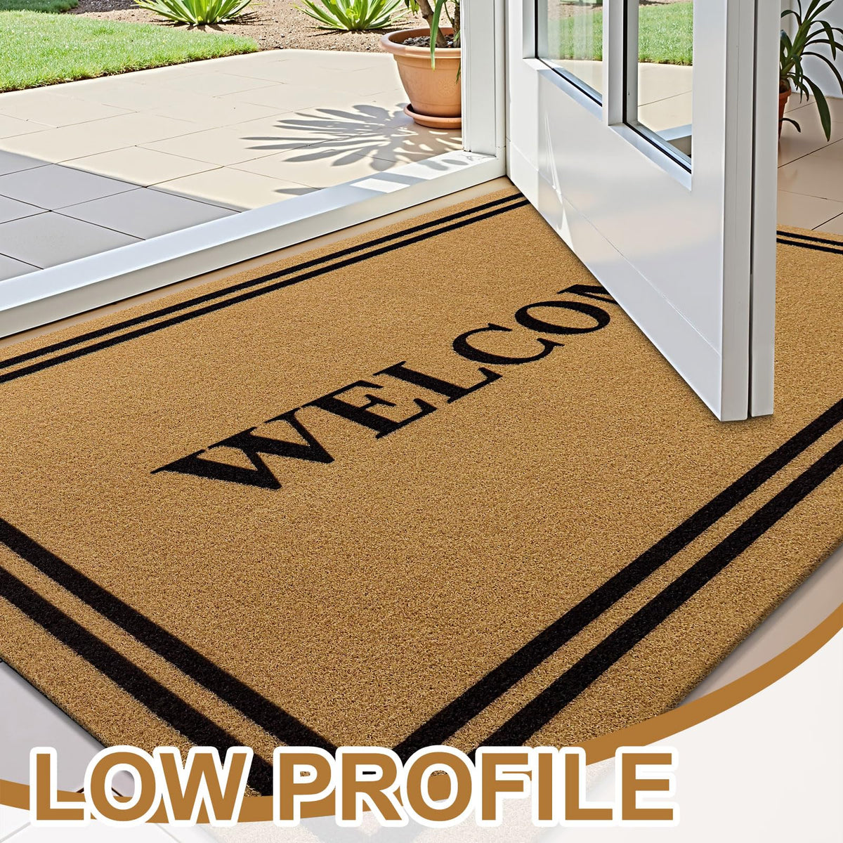 OLANLY mat anti-slip backing keeps it firmly in place.