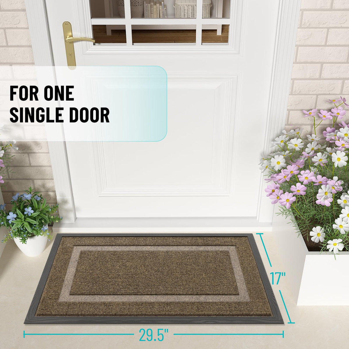 OLANLY mat with sturdy rubber backing for durability and lower odor