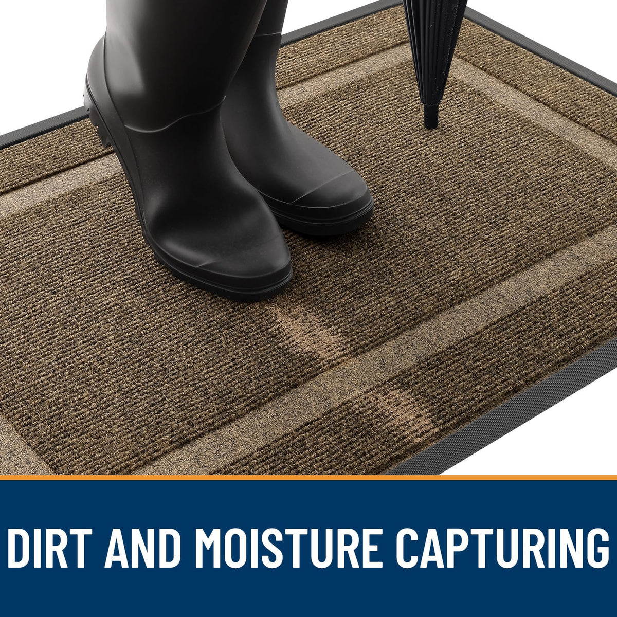 OLANLY mat is weatherproof for all-season outdoor and indoor use