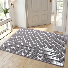 OLANLY versatile mat suits indoor entrances, kitchens, and patios.