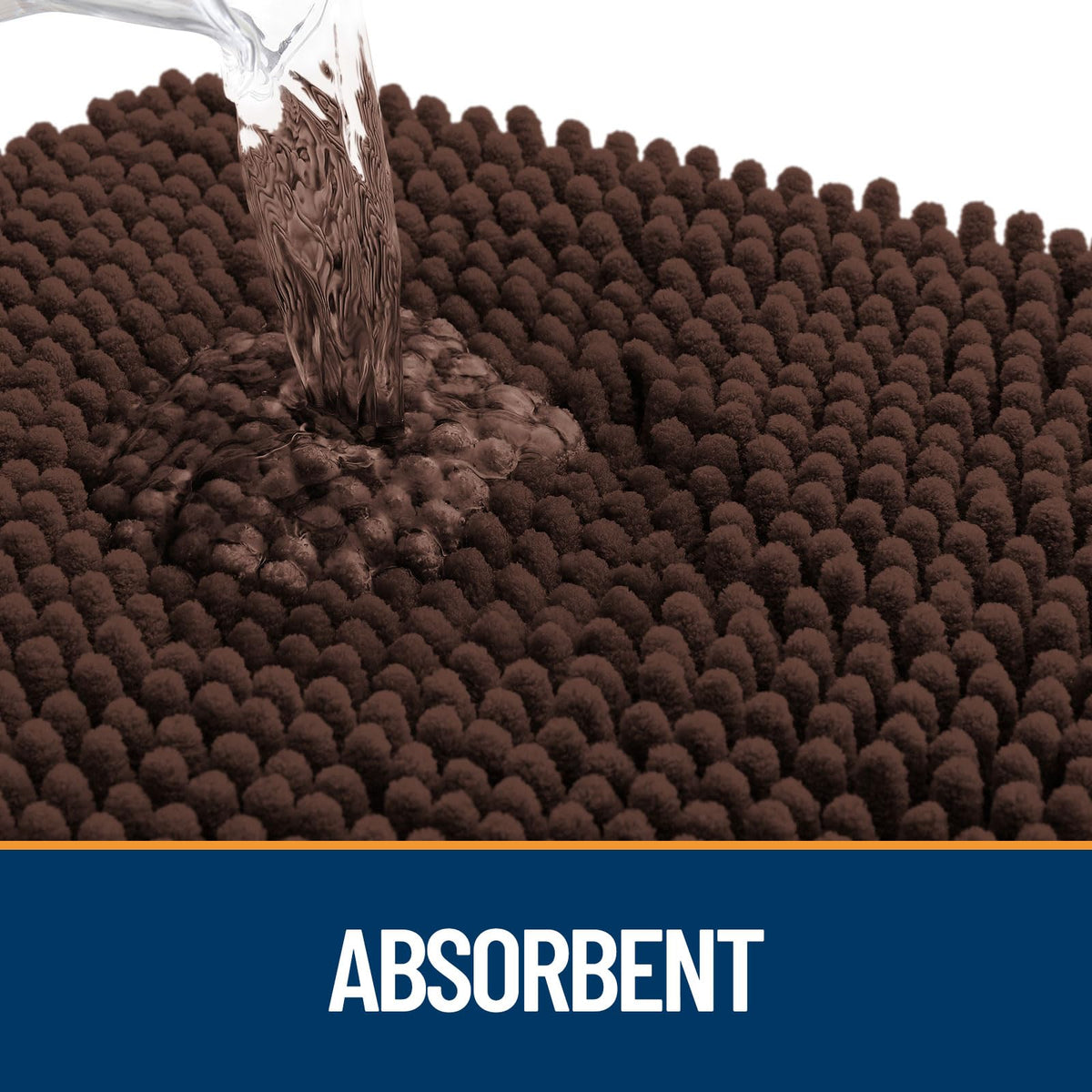 OLANLY mat anti-slip base prevents shifting on clean floors; safer entry