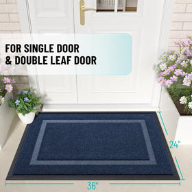 OLANLY natural rubber backing detail demonstrates sturdy grip and odor reduction.