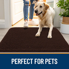 OLANLY plush mat adds warmth and comfort for pets and feet