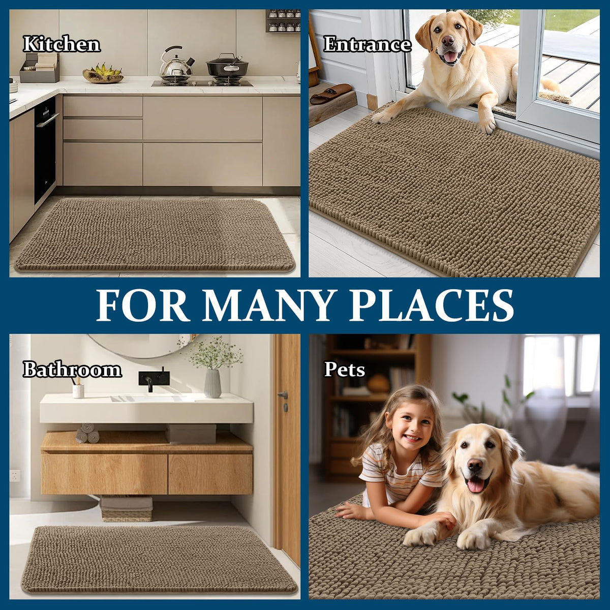 OLANLY quick-dry-mat dries fast after washing.