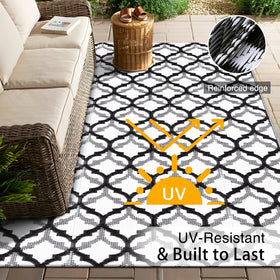 OLANLY rug 5x8 made from waterproof material, easy cleaning for outdoor spaces.