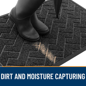 OLANLY ultra-thin design glides under most doors without jams or curling.