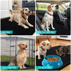 OLANLY versatile dirt-trapping mat for indoor, outdoor, crate, or car