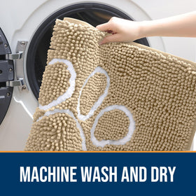 OLANLY washable doormat for quick cleanup and long-lasting softness.