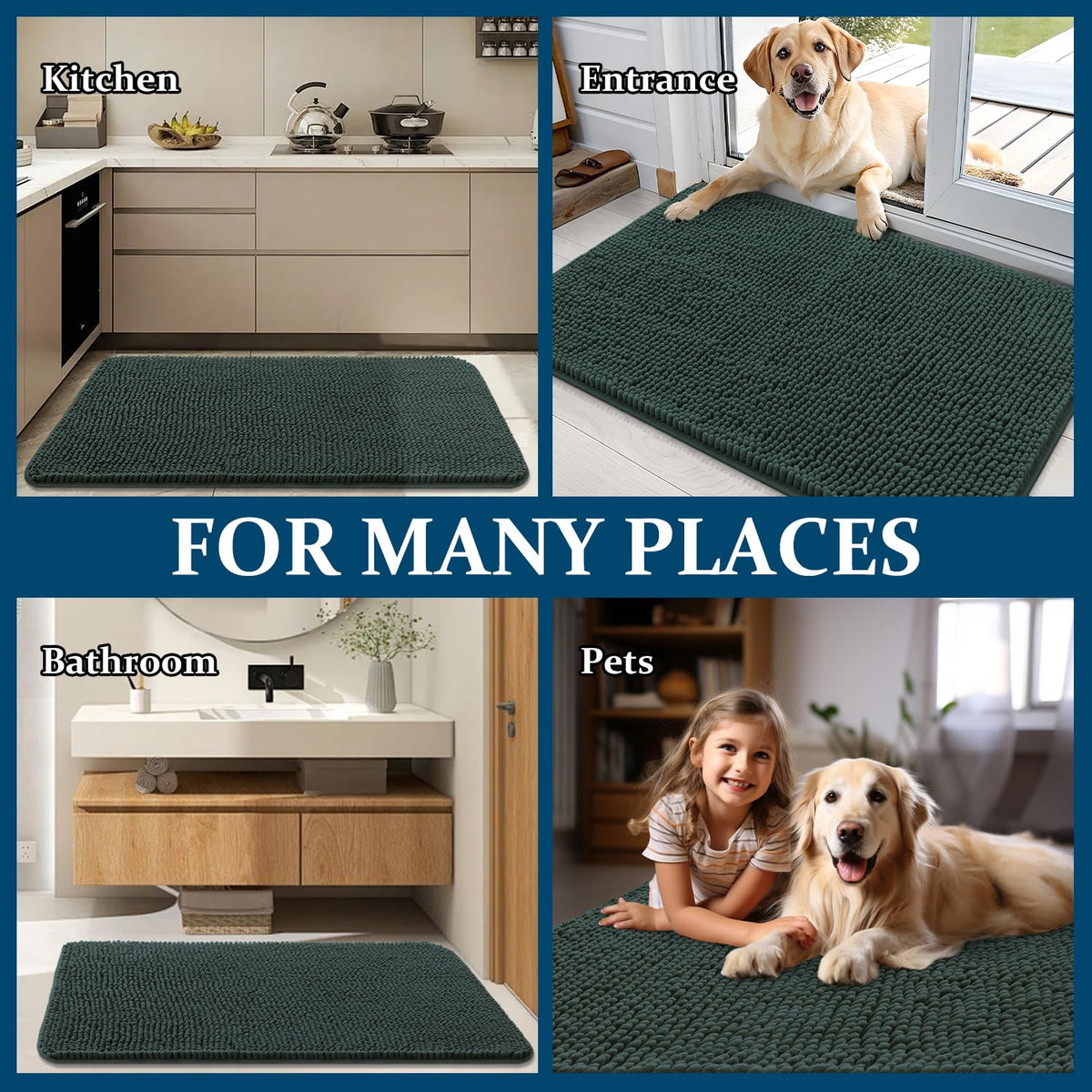 OLANLY washable doormat is easy to clean in machine cycles.