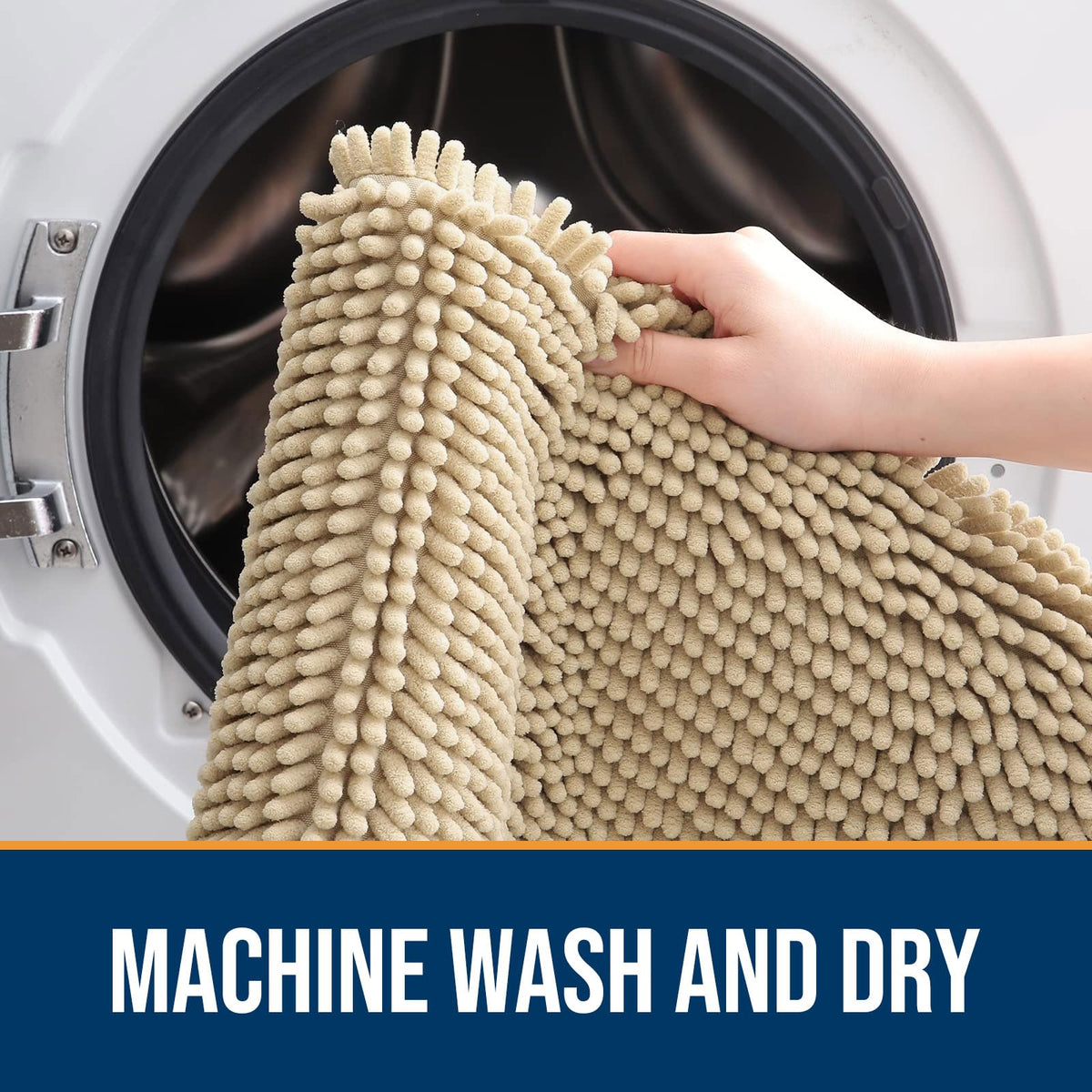 OLANLY washable mat dries quickly for fast reuse.